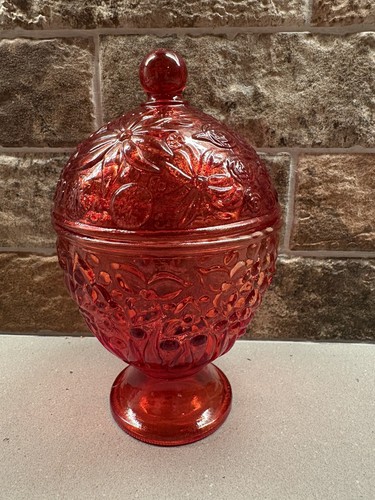 Vintage avon ruby red - red, covered